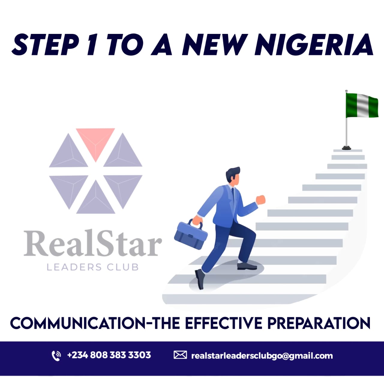 Read more about the article STEP ONE TO A NEW NIGERIA: COMMUNICATION-THE EFFECTIVE PREPARATION.