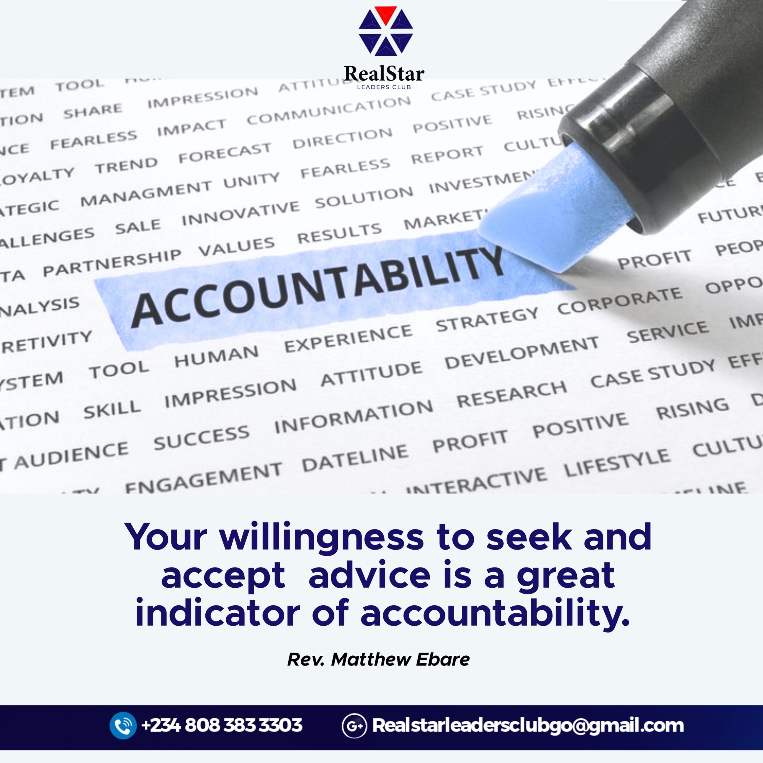 Read more about the article ACCOUNTABILITY; The Jonathan story.